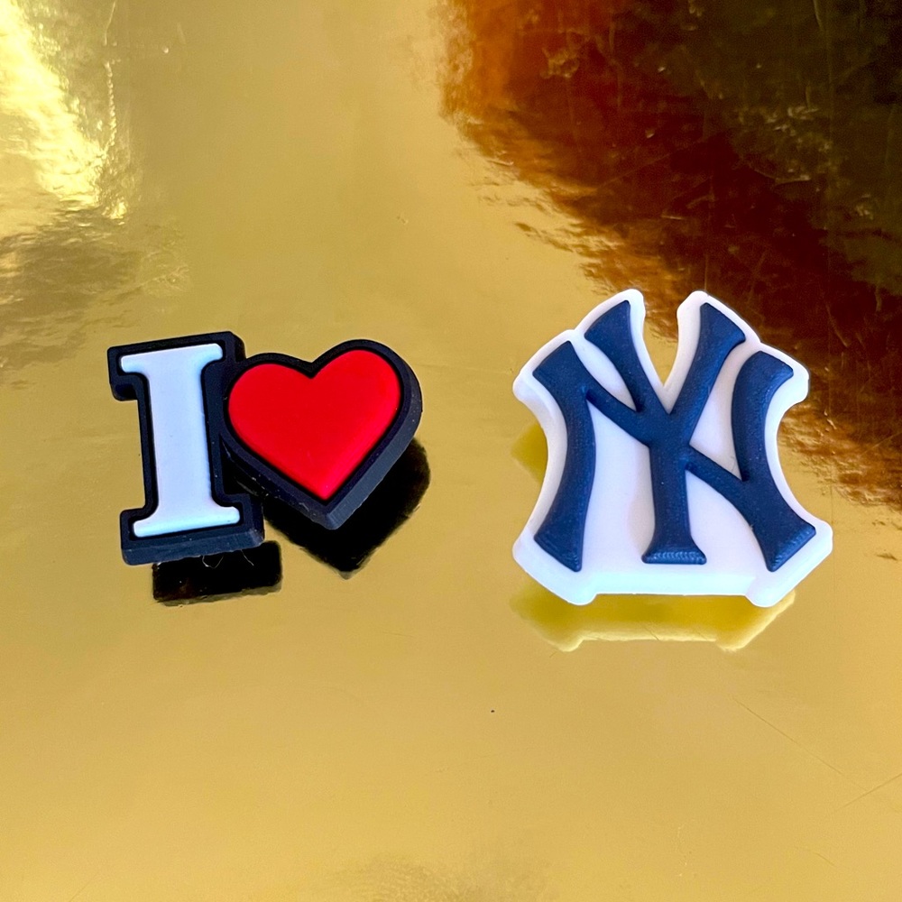 I love New York ny Croc charms